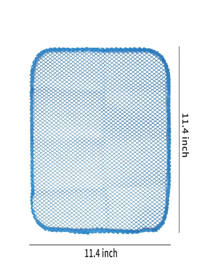 WHTCHSU Heavy Duty Dish Scrubbers, Non-Scratch Scouring Pads - Odorless & Long Lasting Mesh Dish Cloth - Replace Sponges - Kitchen, Floor and Bathroom Usage (4 Pcs) - Image 2